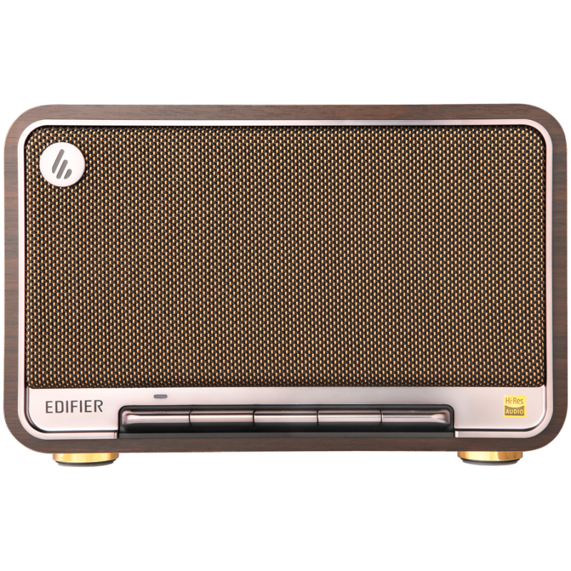Ηχείο Edifier D32 BL-WALNUT, 60W, 11 ώρες, Hi-Res Audio/Wireless, Bluetooth 5.3, Wi-Fi, Apple Airplay2, DRC, DSP,  Ξύλινο περίβλημα, Μαύρο καρυδιά/καφέ