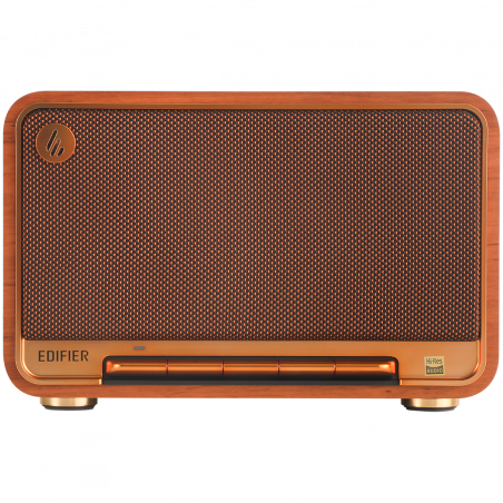 Ηχείο Edifier D32 BR, 60W, 11 ώρες, Hi-Res Audio/Wireless, Bluetooth 5.3, Wi-Fi, Apple Airplay2, DRC, DSP,  Ξύλινο περίβλημα, Καφέ