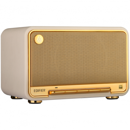 Ηχείο Edifier D32 WH, 60W, 11 ώρες, Hi-Res Audio/Wireless, Bluetooth 5.3, Wi-Fi, Apple Airplay2, DRC, DSP,  Ξύλινο περίβλημα, Λευκό