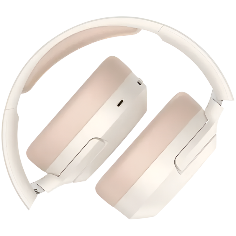 Ασύρματα ακουστικά Edifier W820NB Plus V25 Ivory, 40 mm, 80 ώρες, A.I, Δυναμικοί οδηγούς με επίστρωση τιτανίου, Bluetooth V6.1, ANC, Hi-Res, Μπεζ