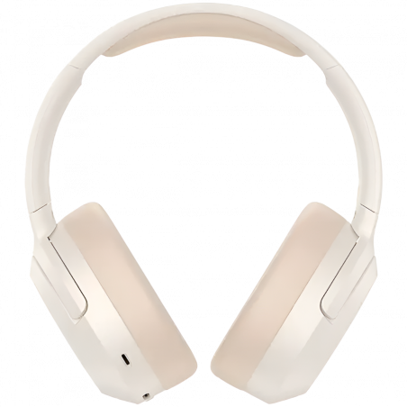 Ασύρματα ακουστικά Edifier W820NB Plus V25 Ivory, 40 mm, 80 ώρες, A.I, Δυναμικοί οδηγούς με επίστρωση τιτανίου, Bluetooth V6.1, ANC, Hi-Res, Μπεζ