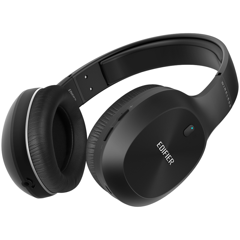 Ασύρματα ακουστικά Edifier W800BT Plus BL, 40 mm, 55 ώρες, Δυναμικά ηχεία, BT V5.1, USB-C, Qualcomm aptX, Multipoint, Λειτουργίες EQ, Μαύρο