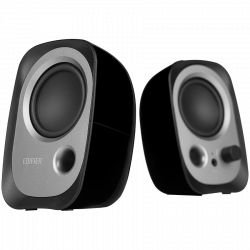 Ηχεία Edifier R12U BL 2.0, 4W RMS, USB, AUX, 20 KHz, ηχεία 2,25", Έλεγχος ήχου, Μαύρο