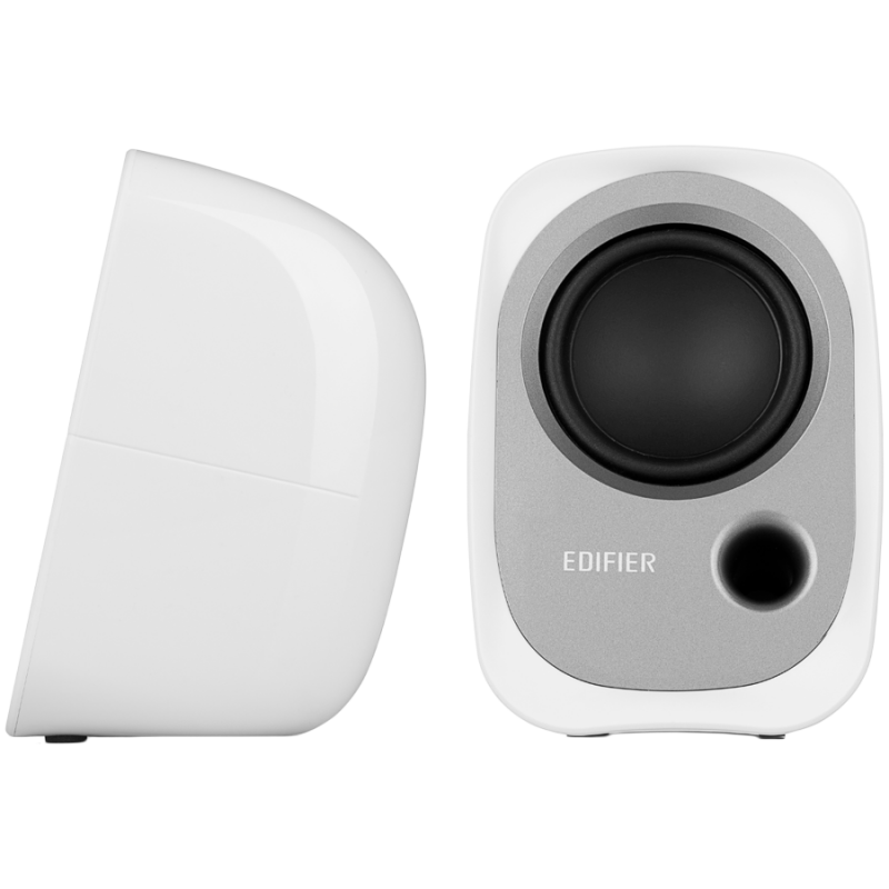 Ηχεία Edifier R12U WH 2.0, 4W RMS, USB, AUX, 20 KHz, ηχεία 2,25", Έλεγχος ήχου, Λευκό