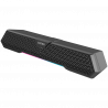 Soundbar Edifier MG250 2.0, 5W RMS, 38,32 cm, Bluetooth V5.3, είσοδος USB-A με ενσωματωμένη κάρτα ήχου, λειτουργίες για παιχνίδια και φώτα, RGB, μικρόφωνο MEMS, μαύρο