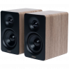 Ηχεία Edifier M60 CL-OAK, 66W RMS, Bluetooth V5.3, Hi-Res & Hi-Res, DSP, USB-C, 3.5 AUX, ConneX, Χειροποίητο περίβλημα, Καφέ