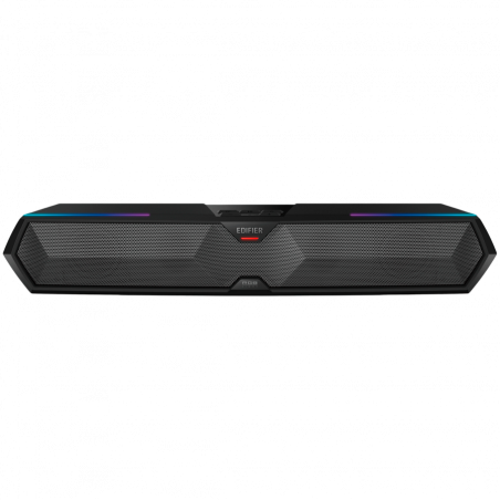 Soundbar Edifier MG300, 5W RMS, 48,5 cm, Bluetooth V5.3, USB, AUX, RGB, 2x52mm ηχεία, Αισθητήρας ελέγχου, Μαύρο
