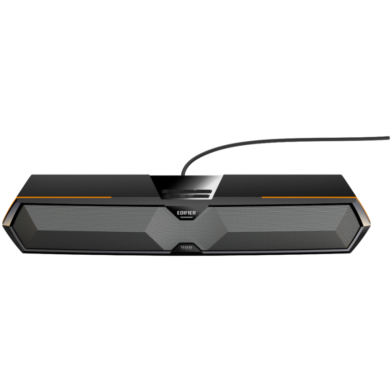 Soundbar Edifier MG300, 5W RMS, 48,5 cm, Bluetooth V5.3, USB, AUX, RGB, 2x52mm ηχεία, Αισθητήρας ελέγχου, Μαύρο