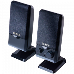 Ηχεία Edifier M1250 2.0, 1.2W RMS, USB, AUX, Επίπεδη οθόνη, Συμπαγής σχεδιασμός, Μαγνητική στήριξη, Μαύρο