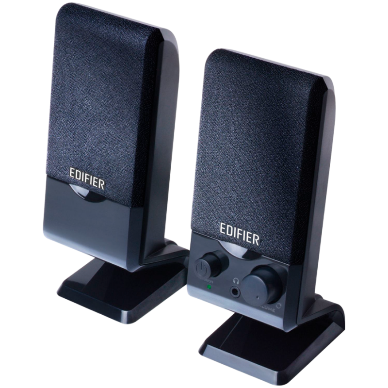Ηχεία Edifier M1250 2.0, 1.2W RMS, USB, AUX, Επίπεδη οθόνη, Συμπαγής σχεδιασμός, Μαγνητική στήριξη, Μαύρο