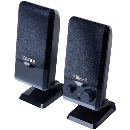 Ηχεία Edifier M1250 2.0, 1.2W RMS, USB, AUX, Επίπεδη οθόνη, Συμπαγής σχεδιασμός, Μαγνητική στήριξη, Μαύρο