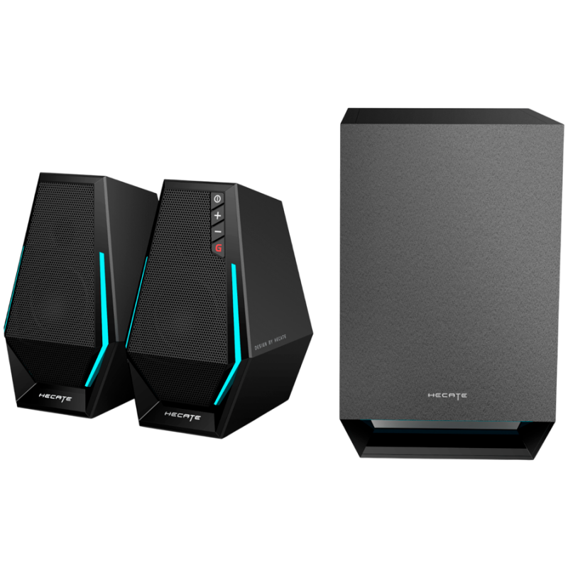 Ηχοσύστημα Edifier G1500 MAX, 30W, ηχεία 2x2,5", υπογούφερ 4", Bluetooth 5.3, 10 δυναμικές λειτουργίες RGB, μαύρο