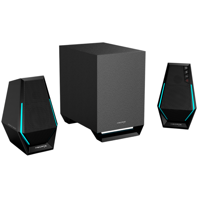 Ηχοσύστημα Edifier G1500 MAX, 30W, ηχεία 2x2,5", υπογούφερ 4", Bluetooth 5.3, 10 δυναμικές λειτουργίες RGB, μαύρο