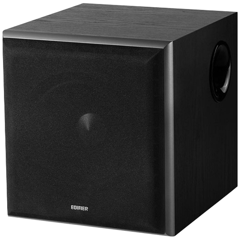 Subwoofer Edifier T5, 70W RMS, 8" ηχείο μπάσων, Συχνότητες έως 38Hz, 2xRCA, Φίλτρο χαμηλής διέλευσης, Μαύρο