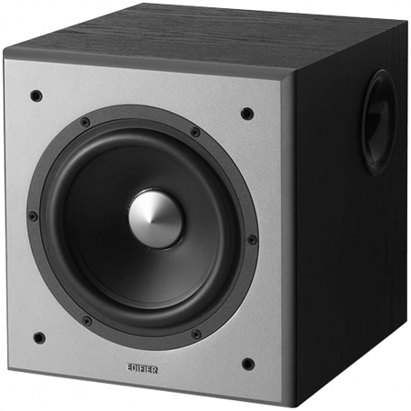 Subwoofer Edifier T5, 70W RMS, 8" ηχείο μπάσων, Συχνότητες έως 38Hz, 2xRCA, Φίλτρο χαμηλής διέλευσης, Μαύρο