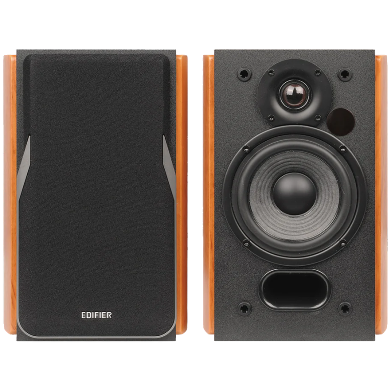 Ηχεία Edifier R1380T, 42W RMS, 2xRCA, Τηλεχειριστήριο, Ξύλινο περίβλημα, Καφέ