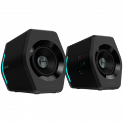 Γκάιμερ ηχεία Edifier G2000 2.0 BL, 16W RMS, BT V5.1, USB, AUX, RGB, Hi-Fi, 3 λειτουργίες, Μνήμη ρυθμίσεων, Μαύρο