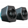 Γκάιμερ ηχεία Edifier G2000 2.0 BL, 16W RMS, BT V5.1, USB, AUX, RGB, Hi-Fi, 3 λειτουργίες, Μνήμη ρυθμίσεων, Μαύρο