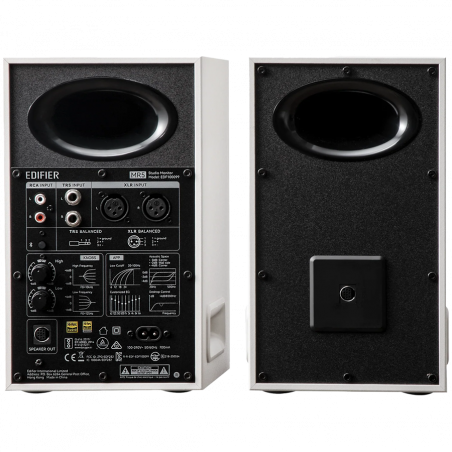 Ηχεία Edifier MR5 WH, 110W RMS, BT V6.0, Ισορροπημένα XLR&TRS, 3-καναλικά, ConneX, RCA, AUX, Λευκό