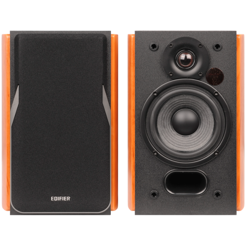 Ηχεία Edifier R1380DB, 42W RMS, Bluetooth 5.1, 2xRCA, υποδοχή 3,5 mm, ενεργό crossover, ρυθμιστής μπάσων και πρίμων, καφέ