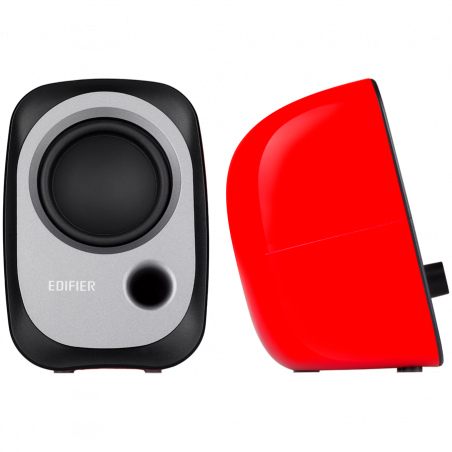 Ηχεία Edifier R12U RE 2.0, 4W RMS, USB, AUX, 20 KHz, ηχεία 2,25", Έλεγχος ήχου, Κόκκινο