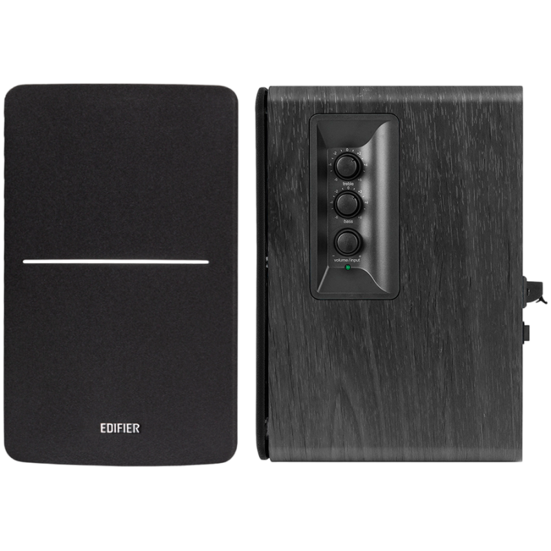 Ηχεία Edifier R1280DBs BL 2.0, 42W RMS, Bluetooth V5.1, 2 RCA, Ενεργό crossover, Έξοδος για ενεργό subwoofer, Ρυθμιστής μπάσων και πρίμων, Μαύρο