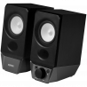 Ηχεία Edifier R19BT 2.0, 4W RMS, Bluetooth V5.3, USB, AUX, Κεκλιμένο σχέδιο, Μπροστινή θύρα 3,5 mm, Μαύρο