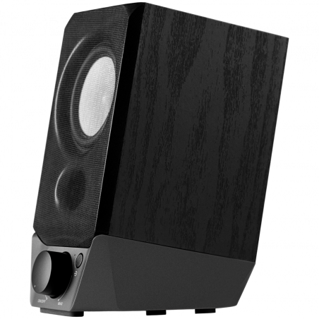 Ηχεία Edifier R19BT 2.0, 4W RMS, Bluetooth V5.3, USB, AUX, Κεκλιμένο σχέδιο, Μπροστινή θύρα 3,5 mm, Μαύρο