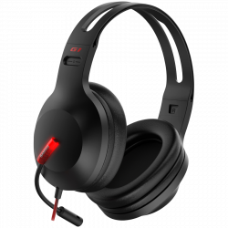 Γαμερικά ακουστικά Edifier G1, περιστρεφόμενο μικρόφωνο, USB, μαύρο