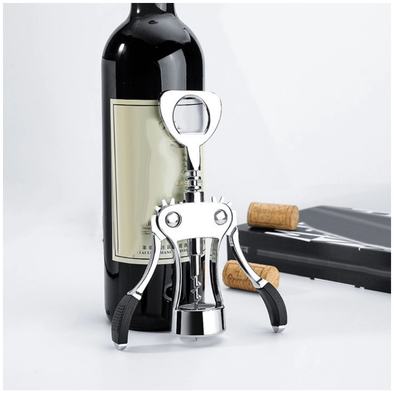 Τιρμπουσόν Bohmann BH 7710, 23,5 cm, Ανοιχτήρι, Μοχλός, Ασημί