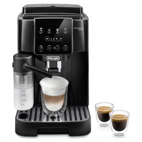 Μηχανή εσπρέσο Delonghi Magnifica START ECAM220.60.B, 1450W, 15 bar, 1,8 l, 4 προγράμματα, 13 επίπεδα άλεσης, LatteCrema Hot, Επιλογή για καφέ σε κόκκους, Μαύρο