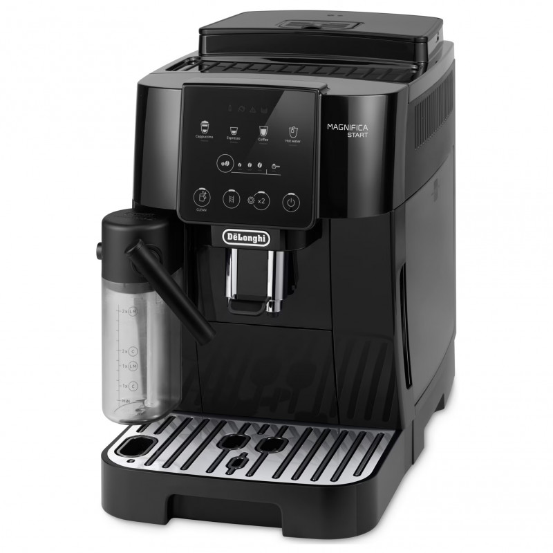 Μηχανή εσπρέσο Delonghi Magnifica START ECAM220.60.B, 1450W, 15 bar, 1,8 l, 4 προγράμματα, 13 επίπεδα άλεσης, LatteCrema Hot, Επιλογή για καφέ σε κόκκους, Μαύρο