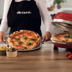 Ηλεκτρικός φούρνος για πίτσα Ariete "Pizzeria Gourmet" 0934/00, 1500W, 32 cm, Έως 400C, 5 επίπεδα, , Κόκκινο