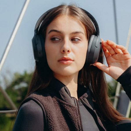 Ασύρματα ακουστικά Edifier W820NB Plus V25 Gray, 40 mm, 80 ώρες, A.I, Δυναμικοί οδηγούς με επίστρωση τιτανίου, Bluetooth V6.1, ANC, Hi-Res, Σκούρο γκρι