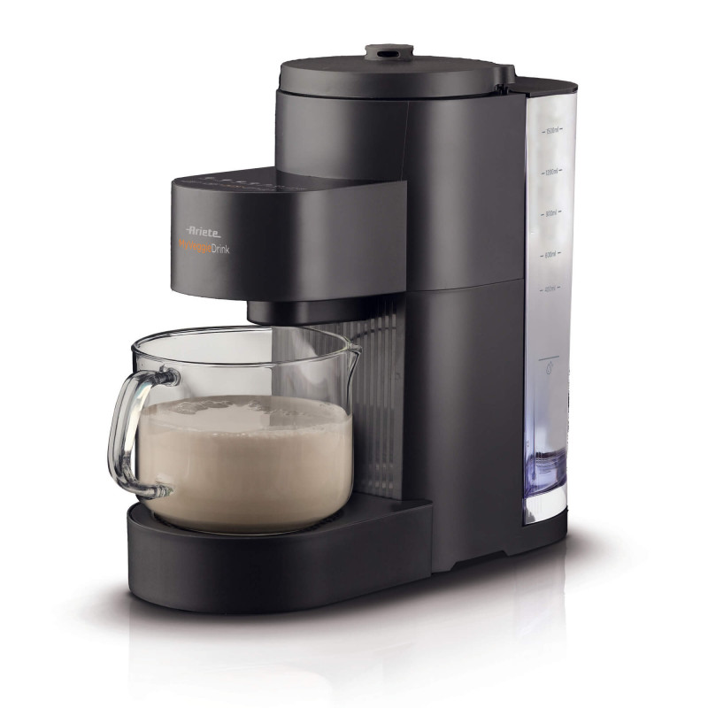Συσκευή για φυτικό γάλα Ariete My Veggie Drink 0650/00, 1200W, 1,5 λίτρα, Αυτοκαθαριζόμενη, Χρονοδιακόπτης, Μαύρο