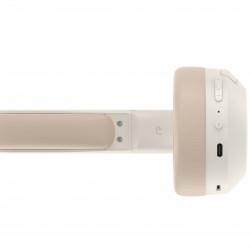 Ασύρματα ακουστικά Edifier W820NB Plus V25 Ivory, 40 mm, 80 ώρες, A.I, Δυναμικοί οδηγούς με επίστρωση τιτανίου, Bluetooth V6.1, ANC, Hi-Res, Μπεζ