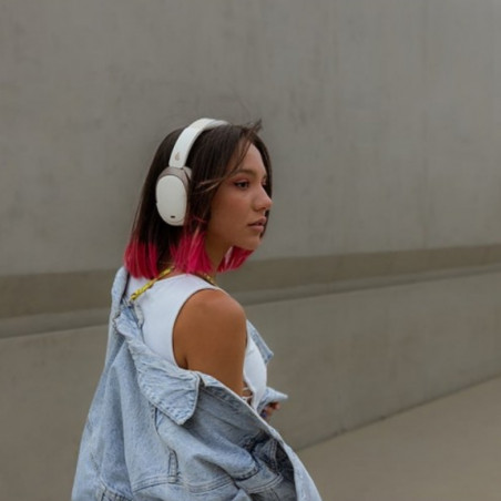 Ασύρματα ακουστικά Edifier WH950NB Ivory, 40 mm, 55 ώρες, Δυναμικοί οδηγούς με επίστρωση τιτανίου, 3 λειτουργίες, Χρονόμετρο, Bluetooth V5.3, ANC, ENC, Hi-Res, Μπεζ