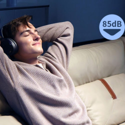 Ασύρματα ακουστικά Edifier WH950NB Black, 40 mm, 55 ώρες, Δυναμικοί οδηγούς με επίστρωση τιτανίου, 3 λειτουργίες, Χρονοδιακόπτης, Bluetooth V5.4, ANC, ENC, Hi-Res, Μαύρο