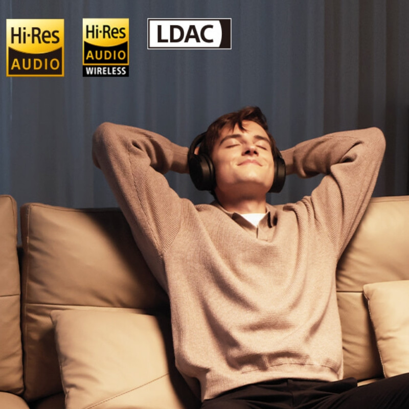 Ασύρματα ακουστικά Edifier WH950NB Black, 40 mm, 55 ώρες, Δυναμικοί οδηγούς με επίστρωση τιτανίου, 3 λειτουργίες, Χρονοδιακόπτης, Bluetooth V5.4, ANC, ENC, Hi-Res, Μαύρο