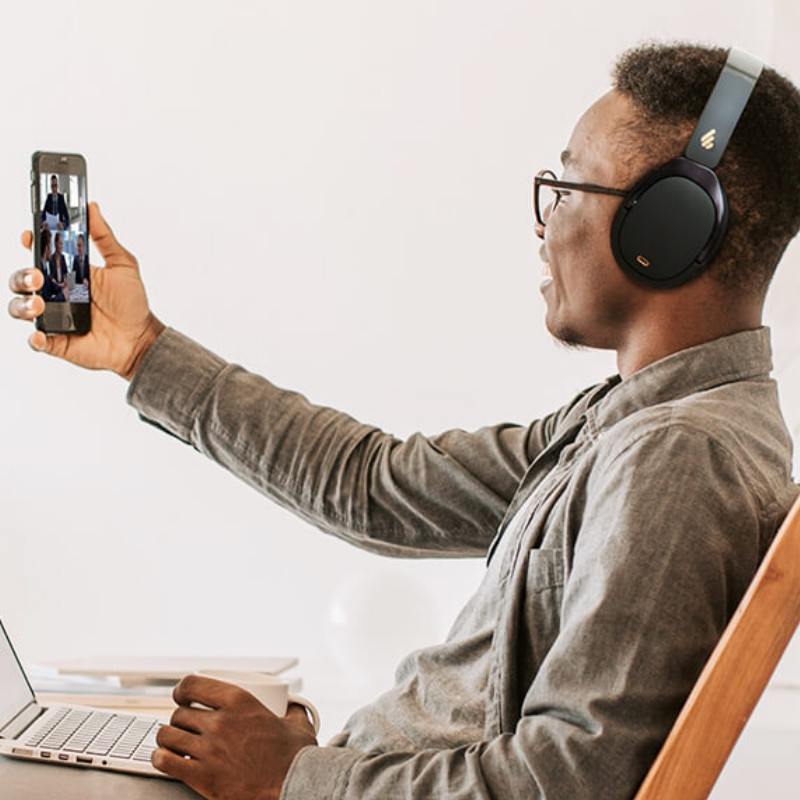 Ασύρματα ακουστικά Edifier WH950NB Black, 40 mm, 55 ώρες, Δυναμικοί οδηγούς με επίστρωση τιτανίου, 3 λειτουργίες, Χρονοδιακόπτης, Bluetooth V5.4, ANC, ENC, Hi-Res, Μαύρο