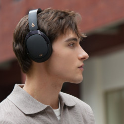 Ασύρματα ακουστικά Edifier WH950NB Black, 40 mm, 55 ώρες, Δυναμικοί οδηγούς με επίστρωση τιτανίου, 3 λειτουργίες, Χρονοδιακόπτης, Bluetooth V5.4, ANC, ENC, Hi-Res, Μαύρο