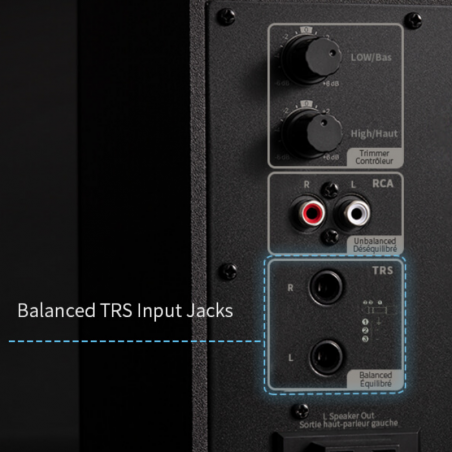 Ηχεία Edifier MR4 BL, 42W RMS, RCA, AUX, TRS, Υψηλής και χαμηλής συχνότητας ηχεία 1"/4", 2 λειτουργίες, Μαύρο