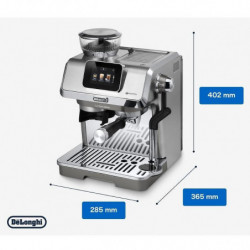 Εσπρέσο μηχανή DeLonghi EC9455.M La Specialista Touch, 1450W, 19 bar, 1,7 l, 4 ταχύτητες, 5 επίπεδα αφρού, 15 βαθμοί άλεσης, Κρύο εκχύλισμα, Bean adapt, Αισθητήρας οθόνης, Ανοξείδωτο
