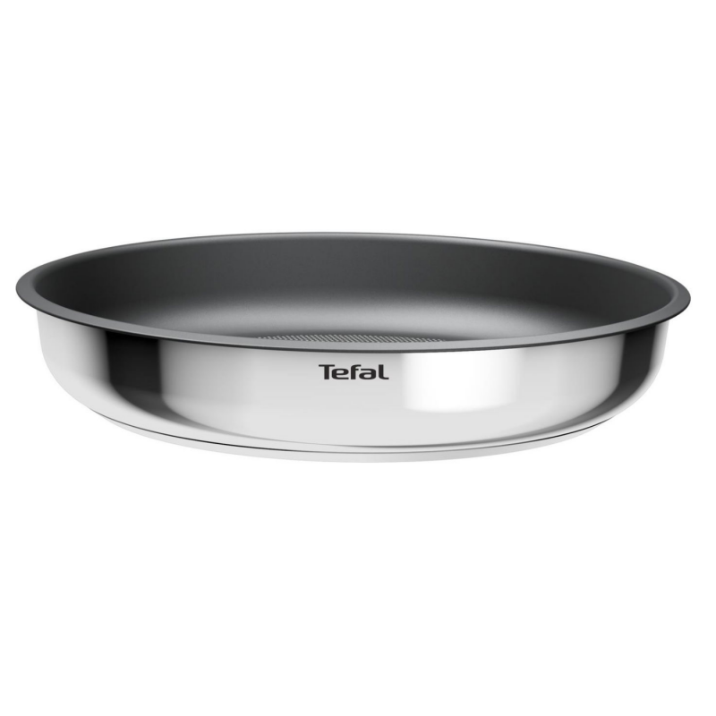Σετ τηγάνια και κατσαρόλες Tefal L881S504, 5 τεμάχια, Ανοξείδωτο ατσάλι, Αντικολλητική επίστρωση τιτανίου, Φούρνος έως 250°C, Αφαιρούμενη λαβή, Επαγωγική εστία, Ανοξείδωτο