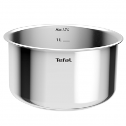 Σετ τηγάνια και κατσαρόλες Tefal L881S504, 5 τεμάχια, Ανοξείδωτο ατσάλι, Αντικολλητική επίστρωση τιτανίου, Φούρνος έως 250°C, Αφαιρούμενη λαβή, Επαγωγική εστία, Ανοξείδωτο