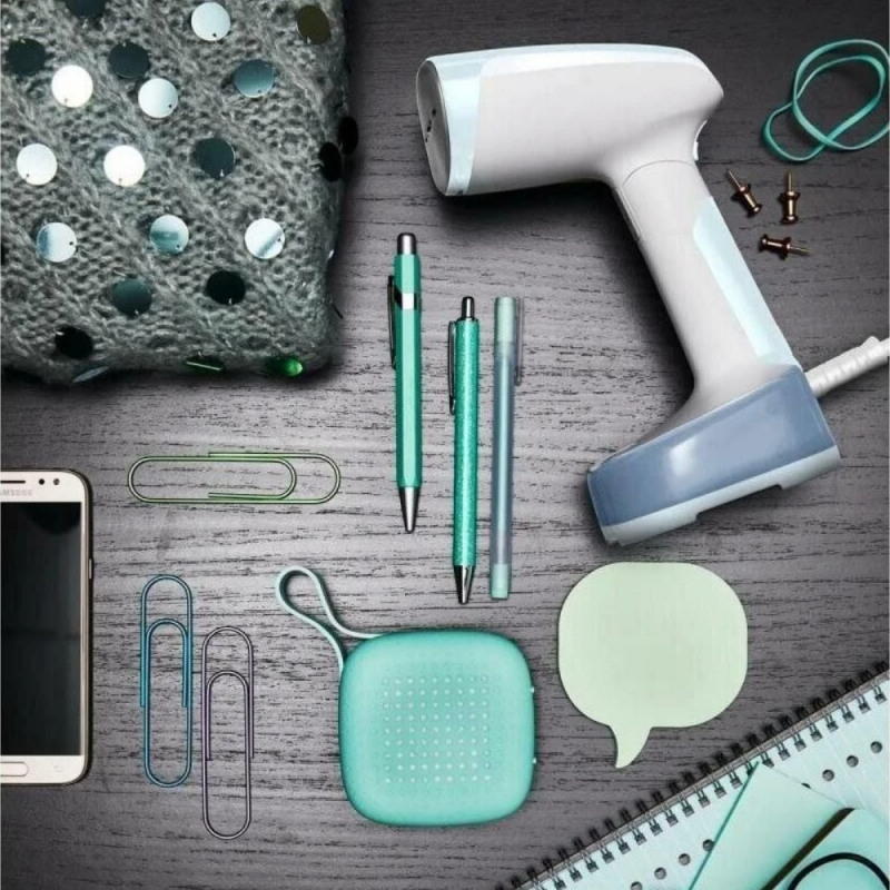 Συσκευή για κάθετο σιδέρωμα με ατμό Tefal DT3041E1, 1300W, 0,12 l, 20 g/min, κεραμική πλάκα, πτυσσόμενη, λευκή/μπλε