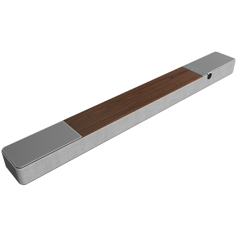 Ηχομπάρα Klipsch Flexus Core 200 Walnut, 185W RMS, 111,8 cm, Dolby Atmos, Upfiring ηχεία, Ξύλο καρυδιάς/γκρι