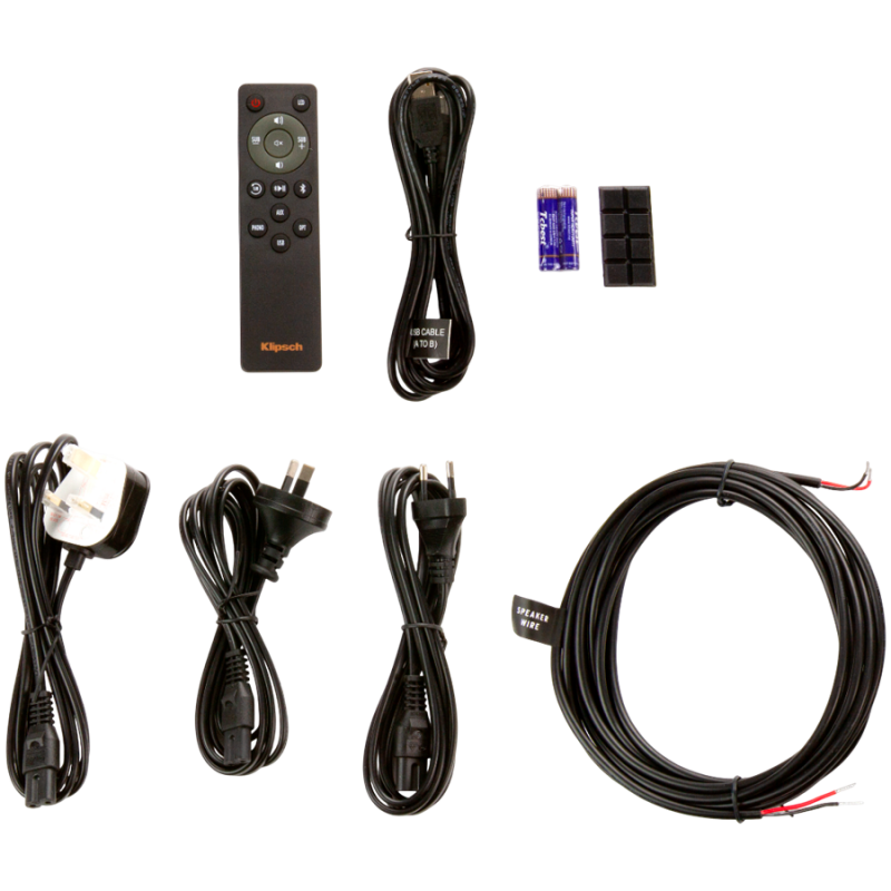 Ηχεία Klipsch R-41PM, 70W RMS, Tractrix Horn, Bluetooth, Προενισχυτής φωνογράφου, USB-B, Οπτική είσοδος, Μαύρο