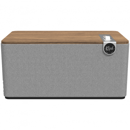 Ηχείο Klipsch The Three Plus Walnut, 120W, 2.1, 45Hz, USB+USB-C, Type-A, RCA, Bluetooth, εφαρμογή για κινητά, Ξύλο καρυδιάς/γκρι