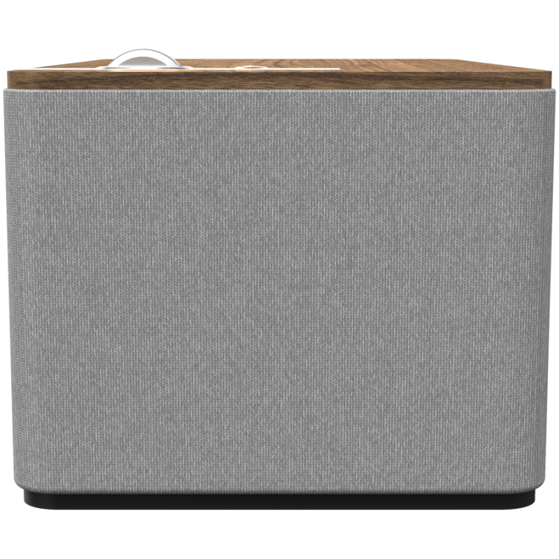 Ηχείο Klipsch The Three Plus Walnut, 120W, 2.1, 45Hz, USB+USB-C, Type-A, RCA, Bluetooth, εφαρμογή για κινητά, Ξύλο καρυδιάς/γκρι